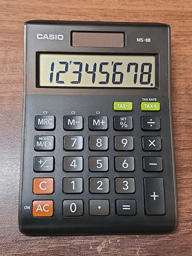 Casio digit tax - ms-8b,