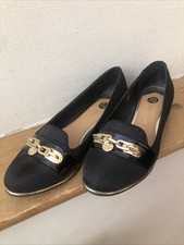 River Island Black Flat Loafer Shoes Size 4/37