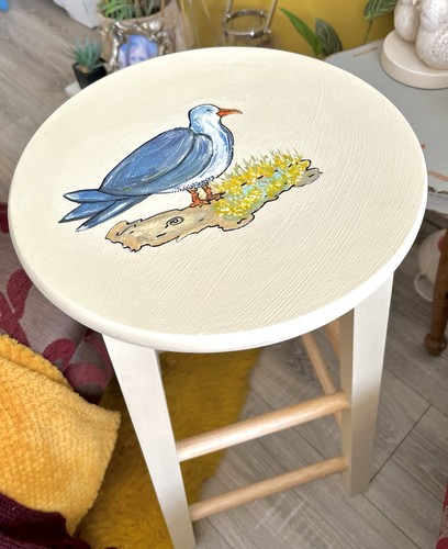 Nautical seagull hand painted - nautical,