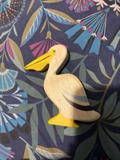 Holztiger Pelican Wooden Bird Toy Figure