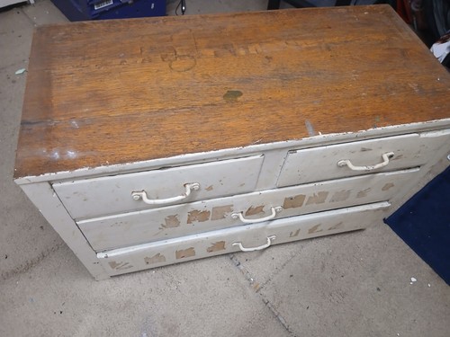Mahogany pine chest - chest, drawers