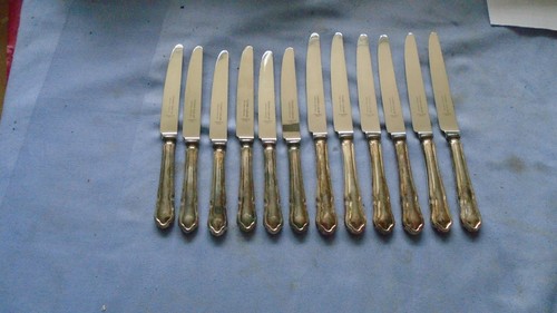 Silver plated knives job lot - ,