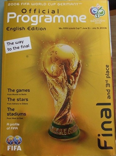 World cup final programme - world,