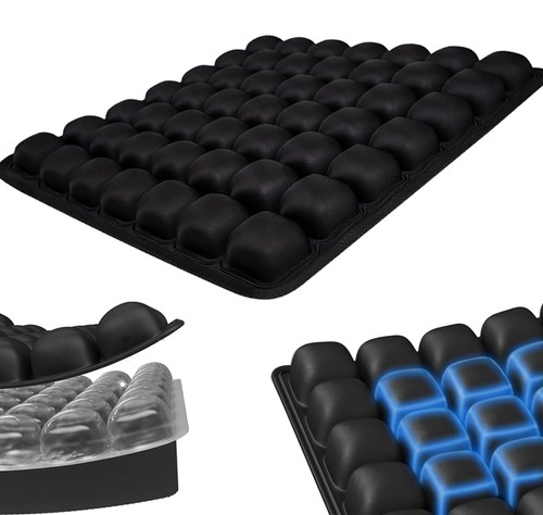 Inflatable seat cushion for - seat,