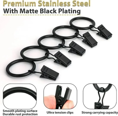 Heavy duty metal curtain - duty, rings