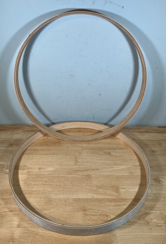 Wooden bass drum hoops - 22",