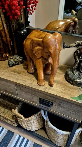 Large heavy hand - hand-carved, wooden