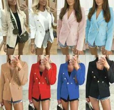 New Ladies Gold Button Blazer
