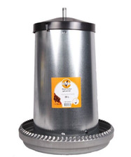 Galvanised poultry feeder 25l - galvanised,