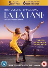 La La Land DVD (2017) Ryan Gosling, Chazelle (DIR) cert 12 Fast and FREE P & P