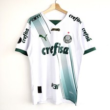 Palmeiras 2023-2024 Puma Away Shirt White Jersey Mens Large