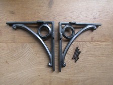 Rustic iron shelf brackets