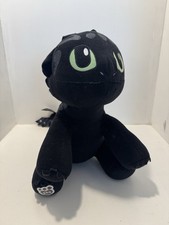 Black Dragon Toothless Build a bear DreamWorks Plush Toy Rare