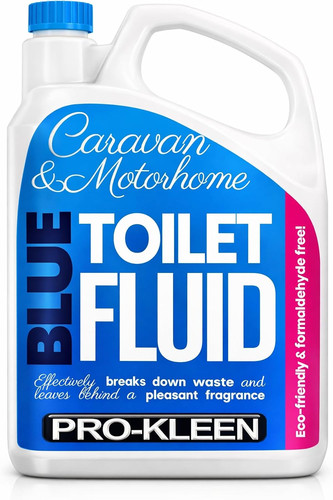 Blue toilet fluid solution - ,