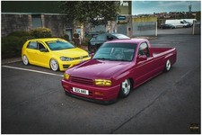 Mazda B2500 Custom Pickup Truck In Rubystone Pink, On Airbags. Lowrider. Showcar