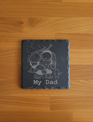 Father day slate coasters - father’s,