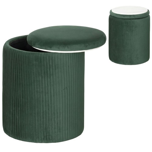 Homcom round storage ottoman - storage,