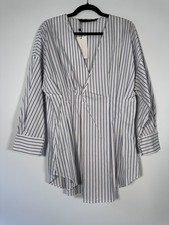 ZARA Woman Blue & White