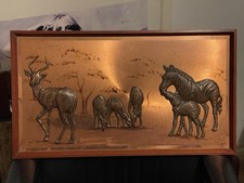 Vintage Copper 3D Artwork by