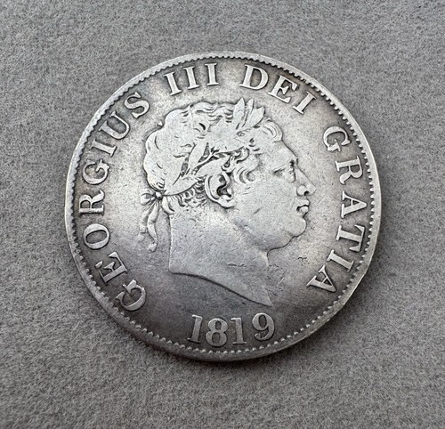 1819 half crown - half,