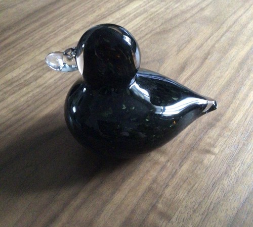 Wedgwood glass duck - duck,