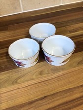 3 Royal Worcester Ramekin Dishes Evesham