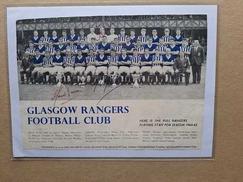 Rangers 1964 scottish treble - rangers,