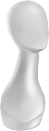 Matt white mannequin wig head - matt,
