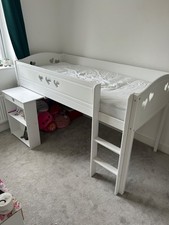 Argos MIA Mid sleeper Single Bed Frame with desk.