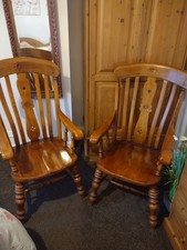 Two Vintage Solid Wood