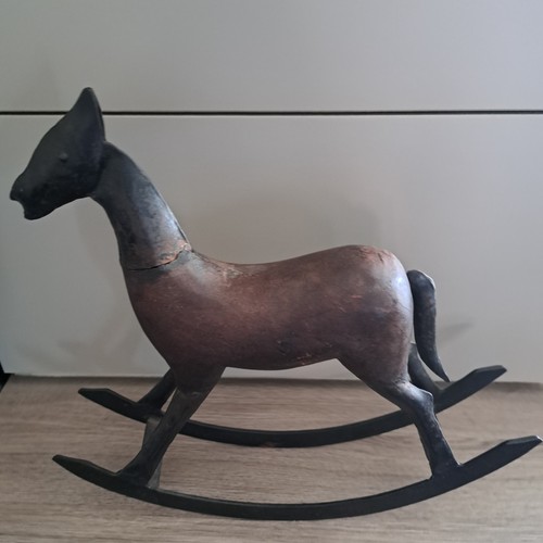 Vintage metal rocking - metal, horse