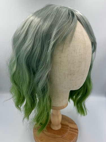 New green silver ombre - green,