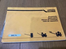 Ammann Duomat DR 71 Pedestrian Roller Spare Parts Manual