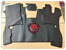 SCANIA R SERIES NEXT GEN SET OF FLOOR MATS DASH MAT HONEY WITH EMBROIDERY BLACK