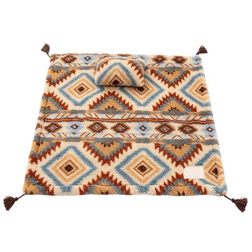 Plush pet blanket with - with, pillow