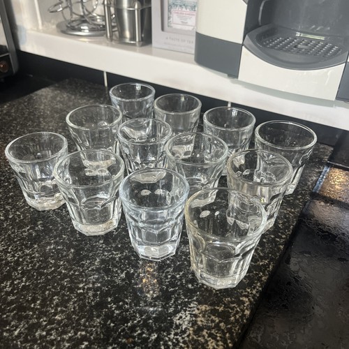 12x clear glass 50s - , dinner