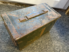 British Army Original  Metal Ammo Box Military Storage Container