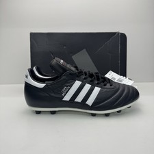Adidas Copa Mundial FG Black White Leather Football Boots UK 12 New With Tags