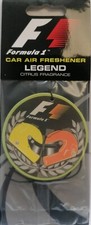 F1 FORMULA ONE - CAR AIR FRESHENER - LEGEND CITRUS FRAGRANCE