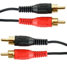 10m LONG RCA Twin Phono Cable