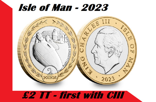Isle man coin 2 - of,