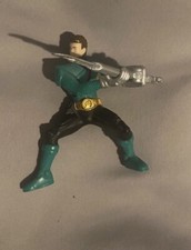 Green Power Rangers Figure With Sword Approx 3 Inches Tall 