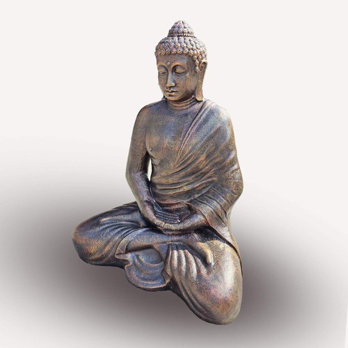 Large antique gold thai buddha - gold,