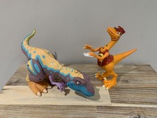 Dinosaur Train Alvin Allosaurus & Mr Conductor Talking Toy Figures With Flaws