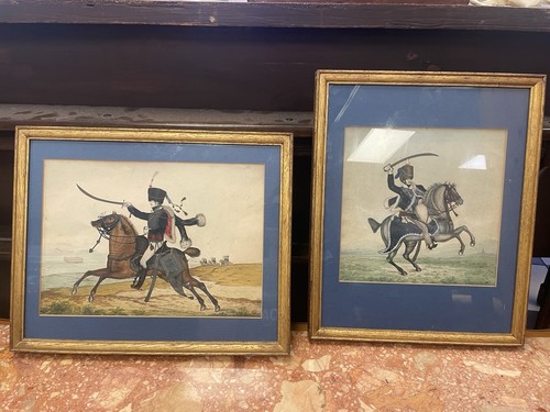Pair ofantique military - pair,