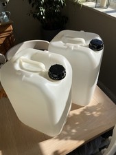 2 x 25L Litre Water Storage Container HDPE Jerry Can, (Used only for pure water)