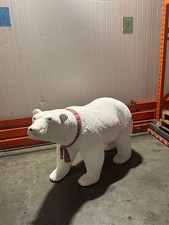 Shop/Event Display Life Size Christmas Polar Bear Figure With Scarf