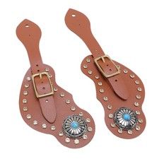 Spur Straps Set Of 2 Equestrian Cowboy Boots Equipment Adjustable Western R LS