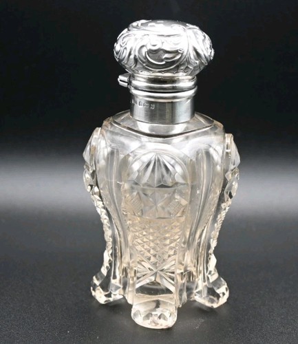 Antique scent bottle crystal - bottle,
