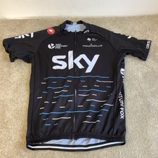 Black Sky Castelli Pinarello Full Zip Cycling Jersey Top Size XL